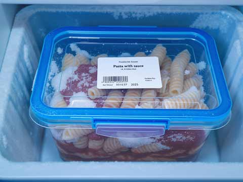 Pasta invriezen