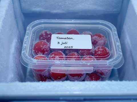 Tomaten invriezen