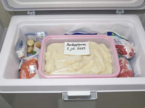 Aardappelpuree invriezen