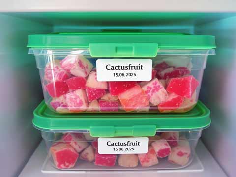 Cactusfruit invriezen