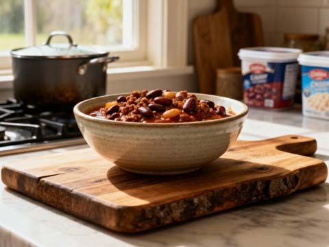 Chili con carne invriezen