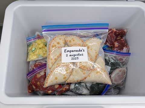 Empanada invriezen