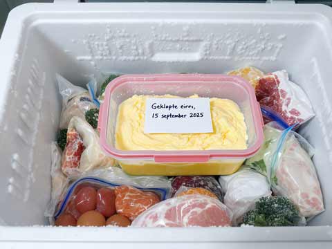 Geklopt ei invriezen