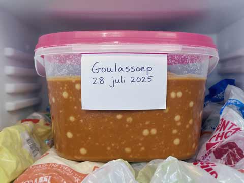 Goulashsoep invriezen
