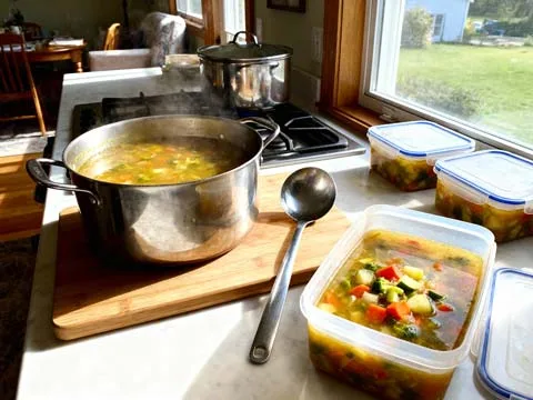 Groentesoep invriezen