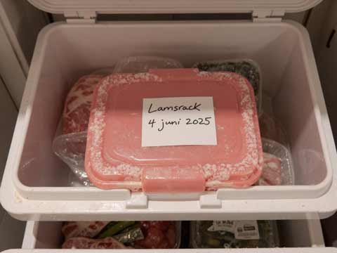 Lamsrack invriezen
