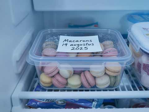 Macarons invriezen