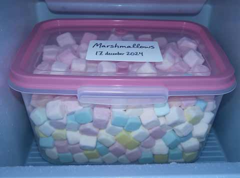 Marshmallow invriezen