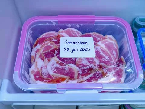 Serranoham invriezen