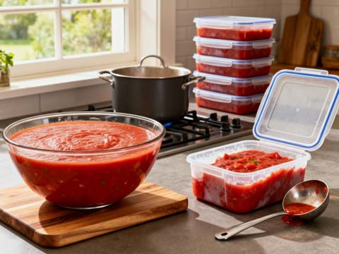 Tomatensaus invriezen