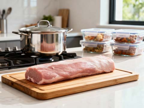 Varkenshaas invriezen