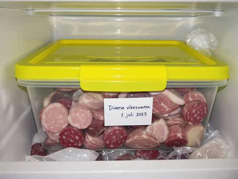 Vleeswaren invriezen