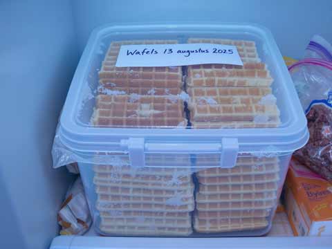 Wafels invriezen