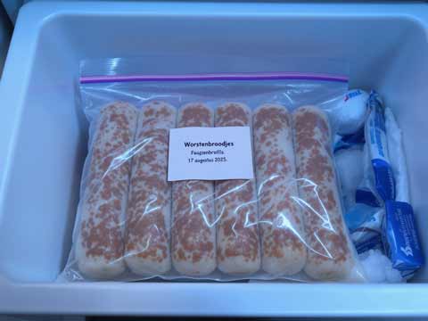 Worstenbroodjes invriezen