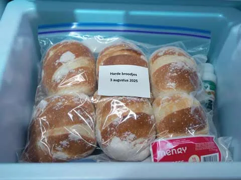 Harde broodjes invriezen