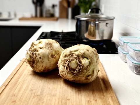 Knolselderij invriezen