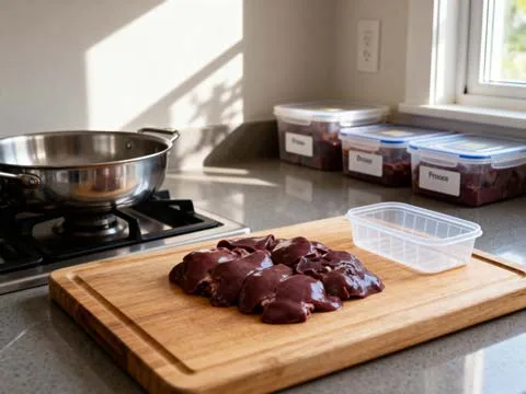 Kippenlevertjes invriezen